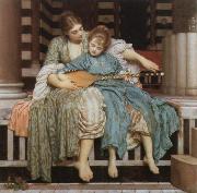 Lord Frederic Leighton the music lesson oil on canvas